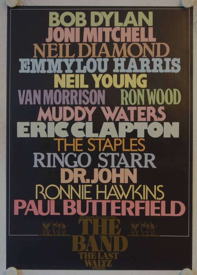 The Last Waltz original release german movie poster